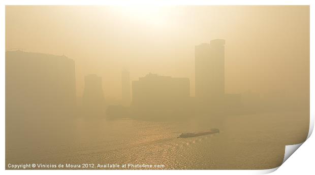 Sandstorm at sunrise Print by Vinicios de Moura