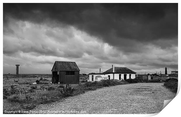 Dungeness House, Kent Print by Dave Turner