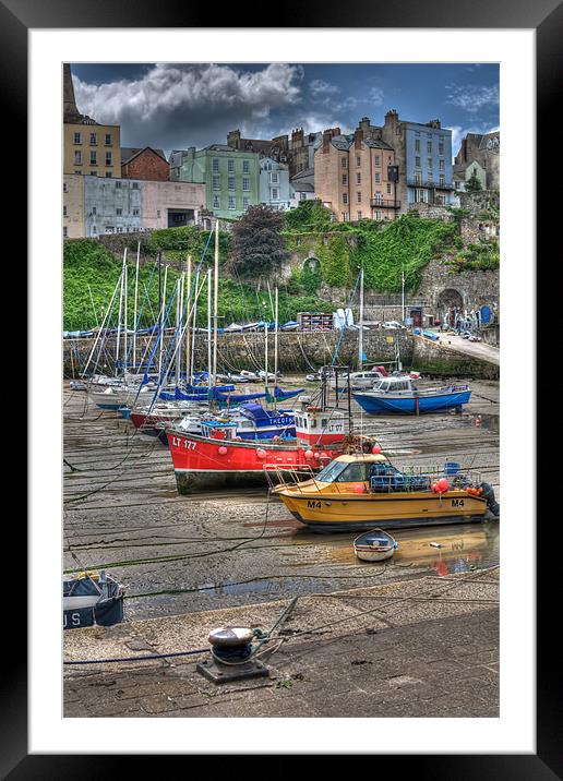 Tenby Harbour 5 Framed Mounted Print by Steve Purnell