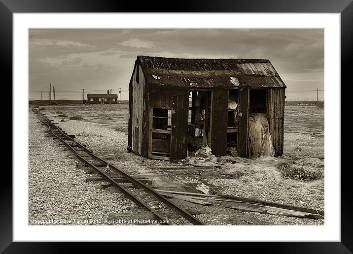 Fisherman's Shed, Dungeness Framed Mounted Print by Dave Turner