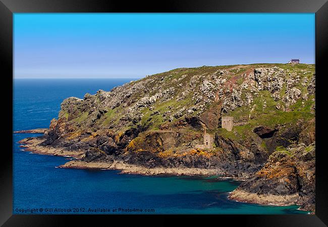 Crowns Mine, Botallack, Cornwall Framed Print by Gill Allcock