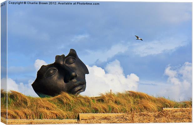 Dreaming Mask Sculpture Canvas Print by Ankor Light