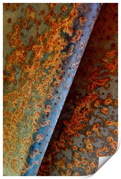 abstract rust Print by Heather Newton