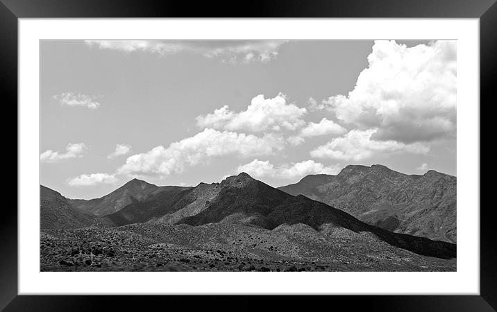 Mountains and Hills with Clouds Framed Mounted Print by Isabel Antonelli
