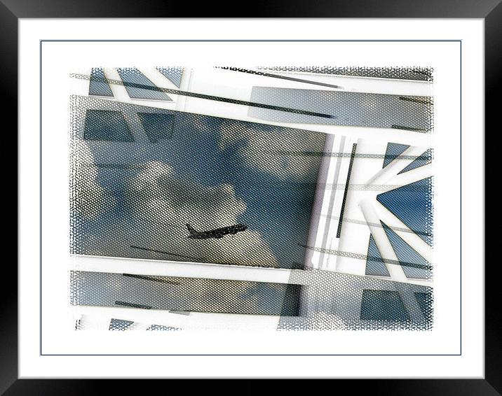 airport blues Framed Mounted Print by Heather Newton