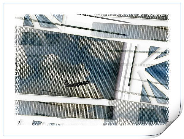 airport blues Print by Heather Newton