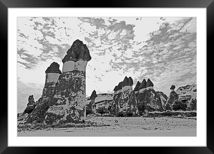 Rock formation beauty spot Cappadocia Framed Mounted Print by Arfabita  