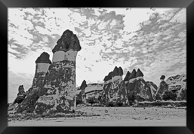 Rock formation beauty spot Cappadocia Framed Print by Arfabita  