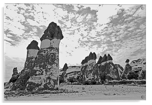 Rock formation beauty spot Cappadocia Acrylic by Arfabita  
