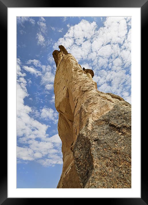 Angled Chimney of Cappadocia Turkey Framed Mounted Print by Arfabita  