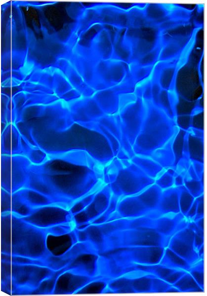 Blue ripples on water Canvas Print by Christopher Mullard