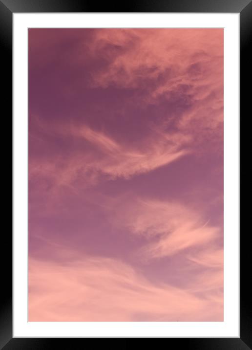 Vivid Sky Framed Mounted Print by David Pyatt