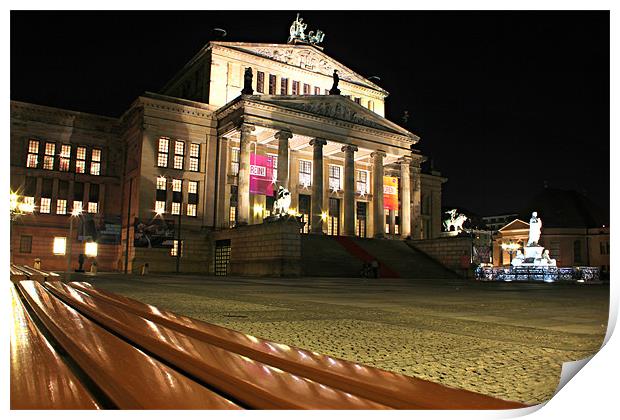 Das Konzerthaus at Gendarmenmarkt Berlin Print by Dan Davidson