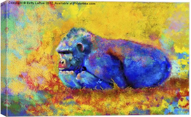 Gorilla Canvas Print by Betty LaRue
