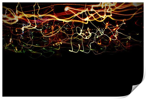 Painting with light abstract Print by Dan Davidson