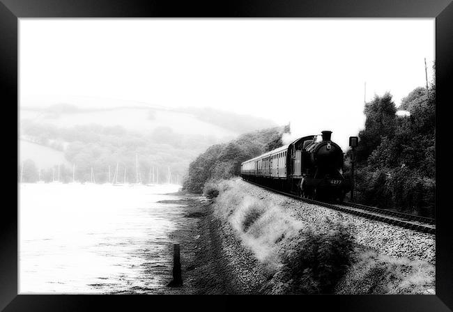 Dartmouth & Kingswear Steam Trains Framed Print by Simon Litchfield