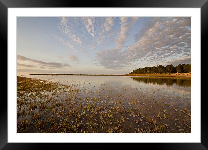 High Tide Reflections at Holkham Framed Mounted Print by Paul Macro