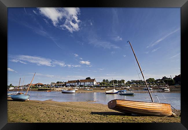 Low tide in Burham Overy Staithe Framed Print by Paul Macro