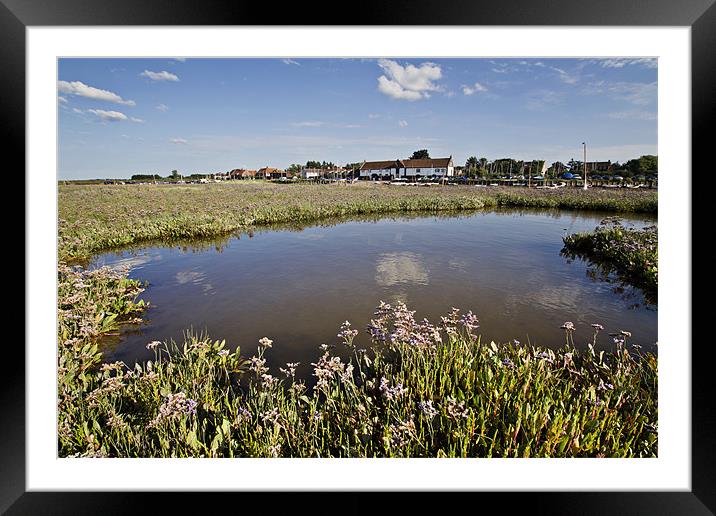 Burham Overy Staithe Boathouse Framed Mounted Print by Paul Macro