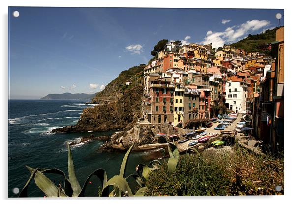 Cinque Terre, Italy Acrylic by peter schickert