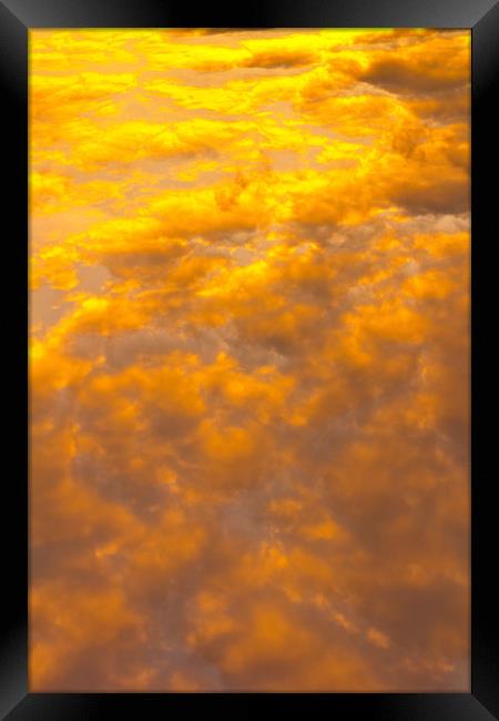 Tangerine sky Framed Print by David Pyatt