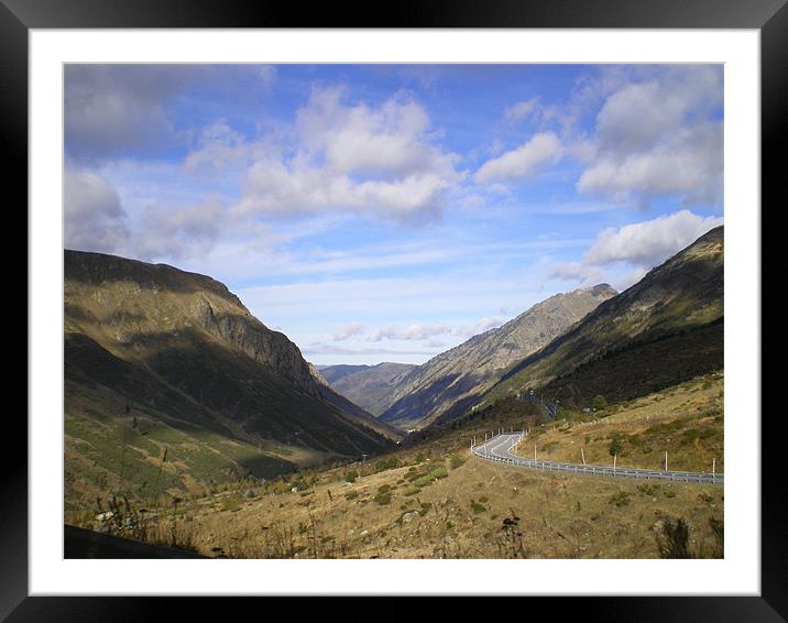 The road to andora Framed Mounted Print by Ian Napp