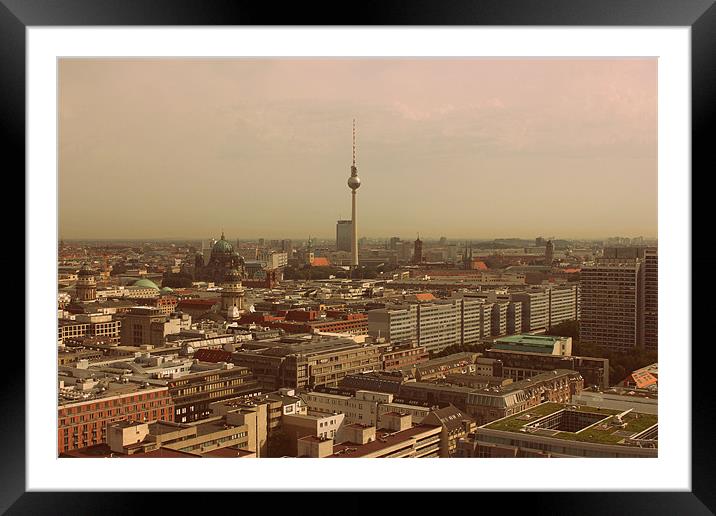 Berlin from above Framed Mounted Print by Dan Davidson