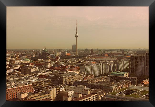 Berlin from above Framed Print by Dan Davidson