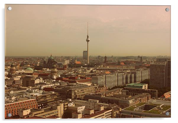 Berlin from above Acrylic by Dan Davidson