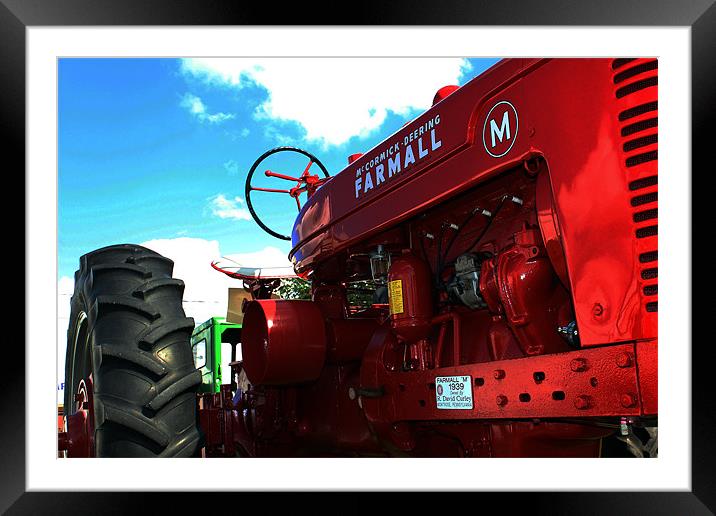 Tractor Framed Mounted Print by peter campbell