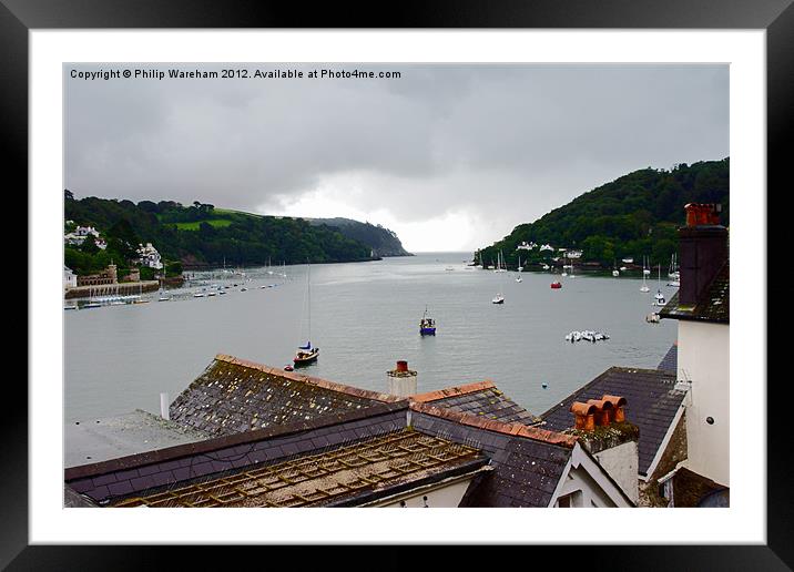 Over a Dartmouth Roof Framed Mounted Print by Phil Wareham