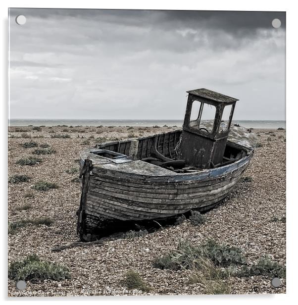 Fishing Boat, Dungeness, Kent Acrylic by Dave Turner