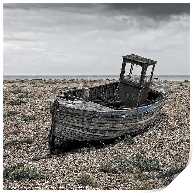 Fishing Boat, Dungeness, Kent Print by Dave Turner