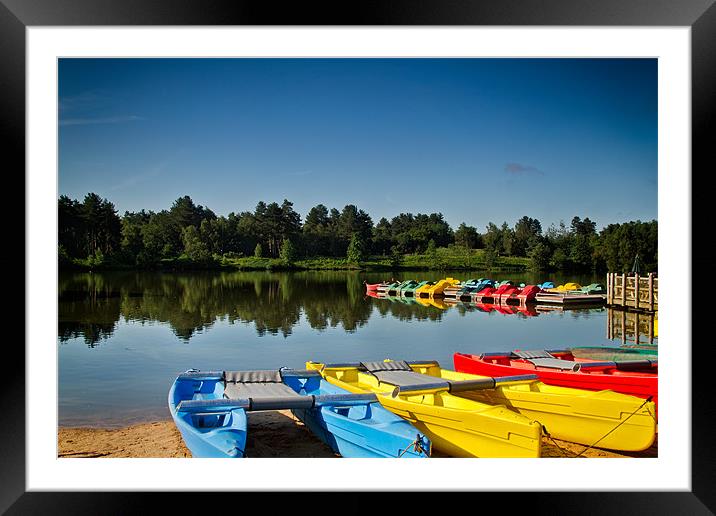 Boats for Hire Framed Mounted Print by Chris Andrew