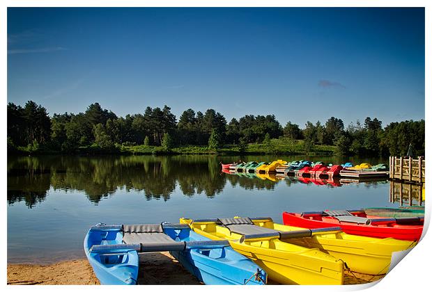 Boats for Hire Print by Chris Andrew