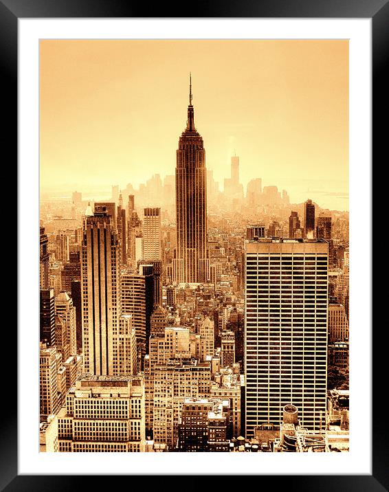 Empire State Building! Framed Mounted Print by Louise Godwin