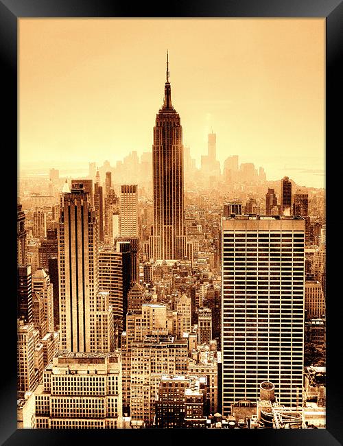 Empire State Building! Framed Print by Louise Godwin