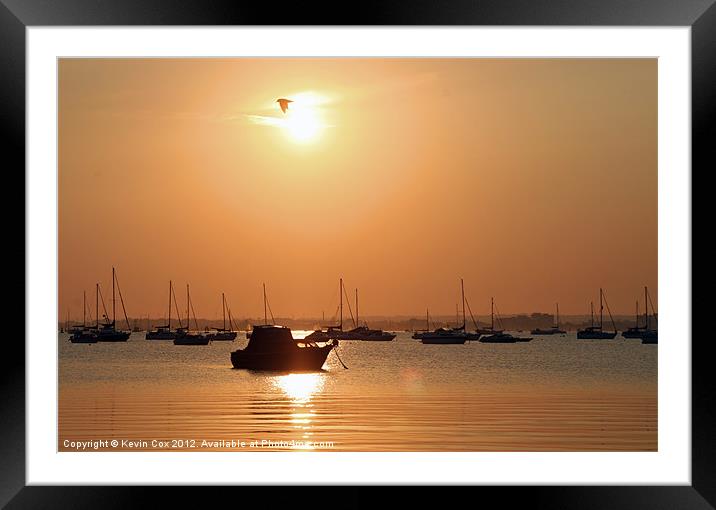 Poole Harbour Dorset Framed Mounted Print by Kevin Cox