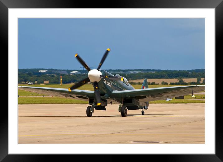 Vintage Spitfire Last of the Many Framed Mounted Print by Phil Emmerson