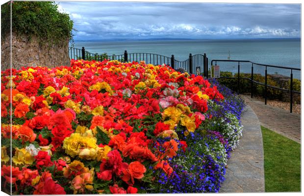 Tenby in Bloom Canvas Print by Steve Purnell