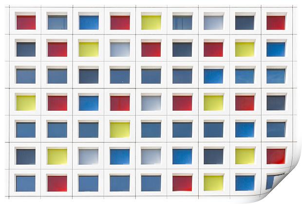 Mondrian Grid Facade Print by Ankor Light
