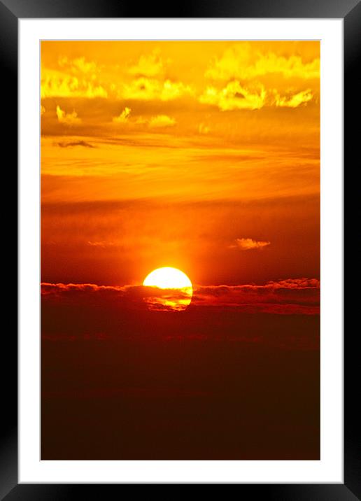 Glowing Sunset Framed Mounted Print by Irina Walker