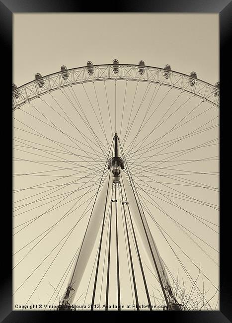 London Eye Framed Print by Vinicios de Moura