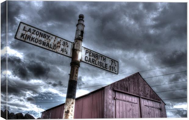 Old signpost Canvas Print by Gavin Wilson