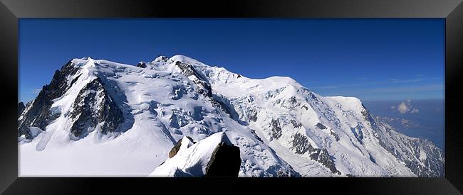 Mont Blanc Panorama Framed Print by Bob Clewley
