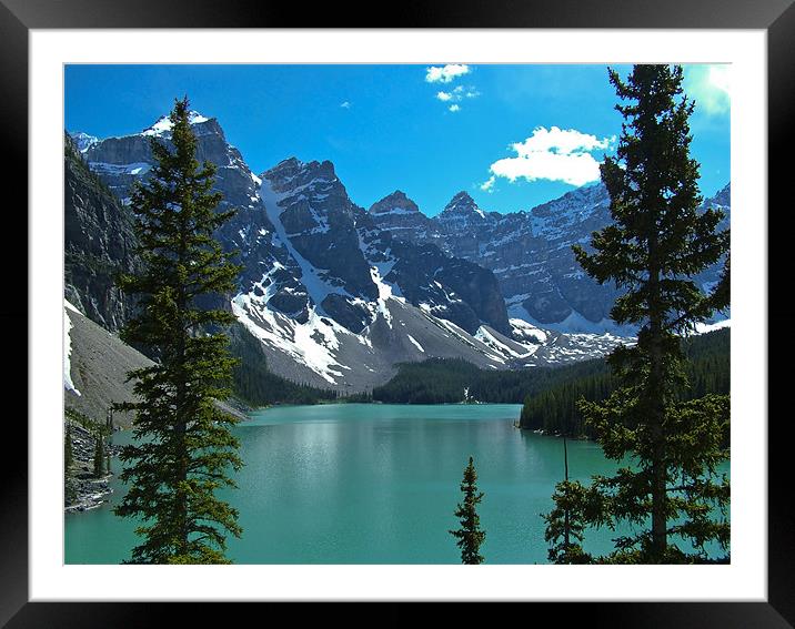 Moraine Lake Framed Mounted Print by Phil Emmerson