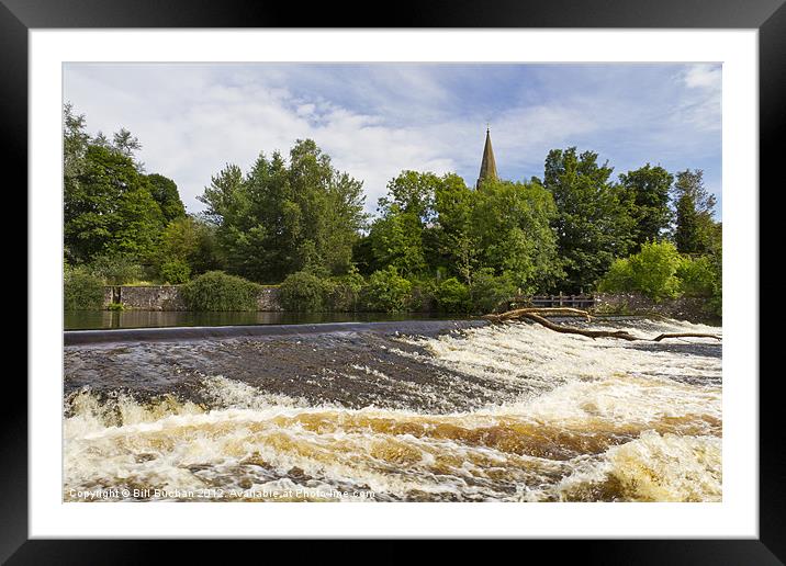 Blairgowrie and the River Ericht Framed Mounted Print by Bill Buchan