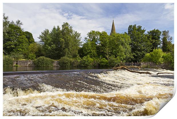 Blairgowrie and the River Ericht Print by Bill Buchan