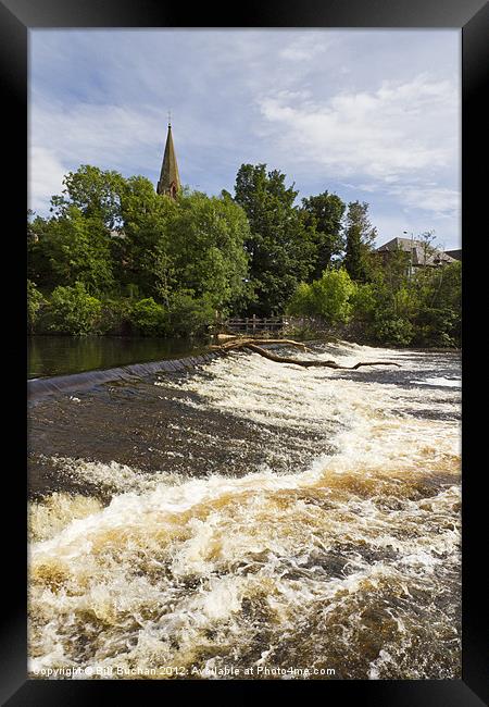 River Ericht at Blairgowrie Framed Print by Bill Buchan