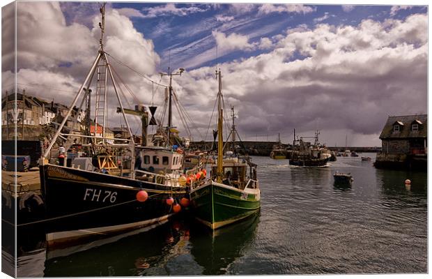 Mevagissey Harbour in Cornwall Canvas Print by Jay Lethbridge